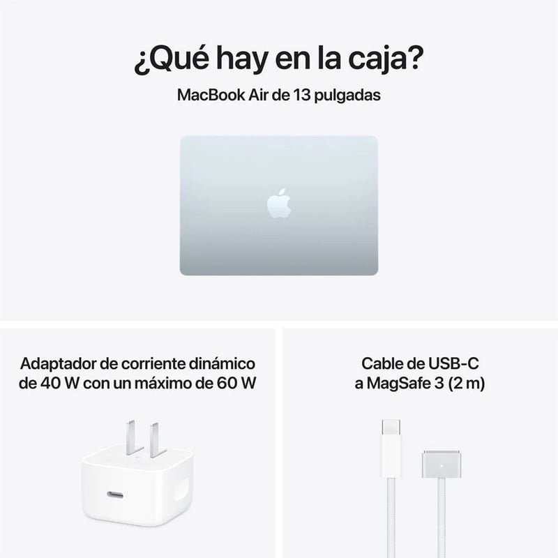 MACBOOK AIR 13'M5 16GB RAM 512GB SSD TECLADO INGLES - SKY BLUE - 4