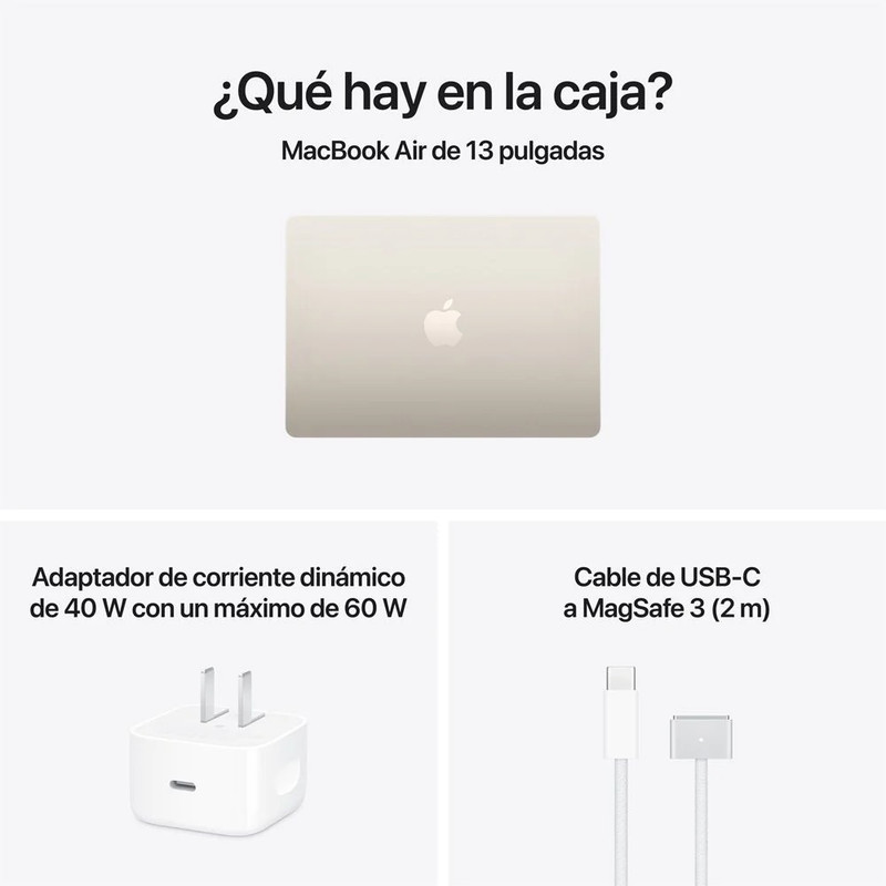 MACBOOK AIR 13'M5 16GB RAM 512GB SSD TECLADO INGLES - STARLIGHT - 4