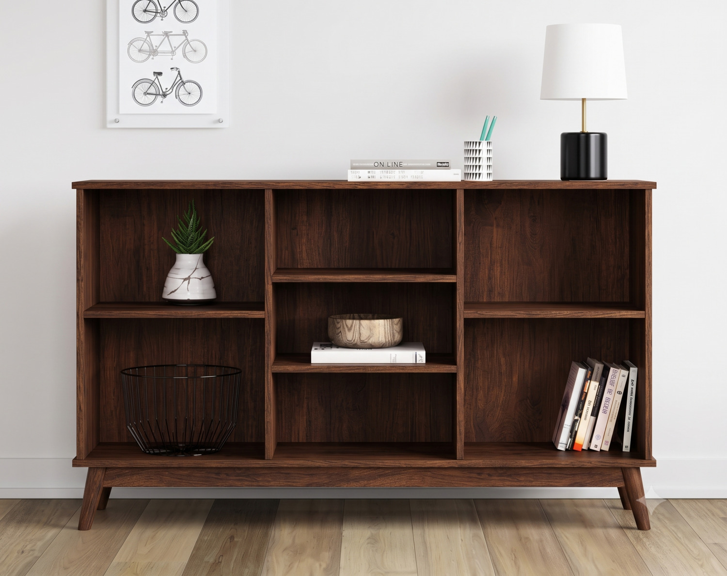 ESTANTE R&R MUEBLES RRC-007 MARRÓN PRÁCTICO MODERNO DALLAS - 2