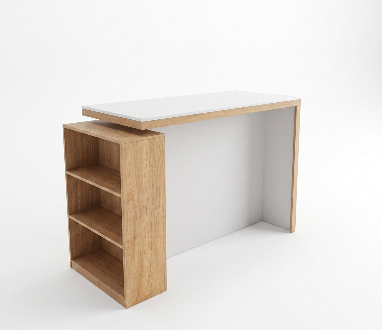 MESA BARRA R&R MUEBLES OLIVIA DESAYUNADOR PARA 4 PERSONAS 150X60 CM BLANCO CON DUNA RYR MUEBLES - 2