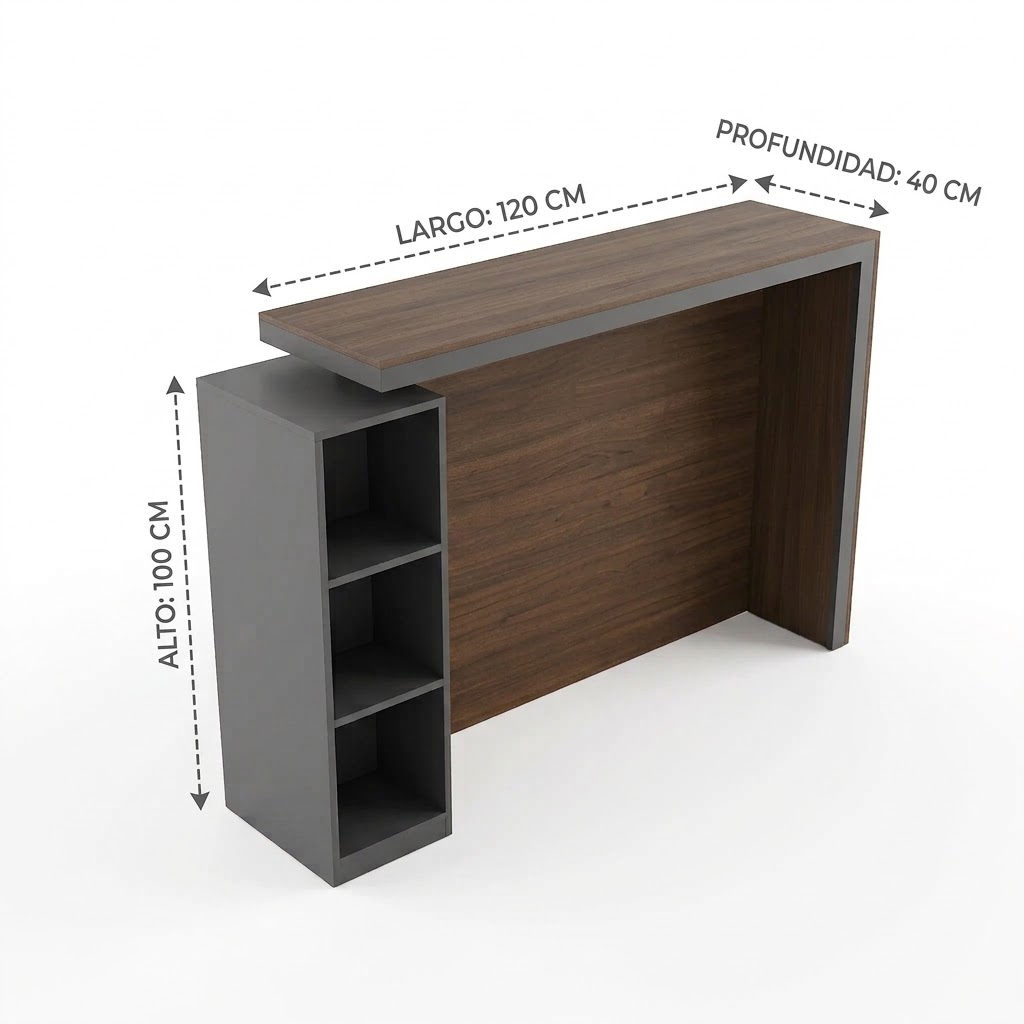 MESA BARRA R&R MUEBLES PARÍS DESAYUNADOR MODERNA 2 PERSONAS RYR MUEBLES - 3