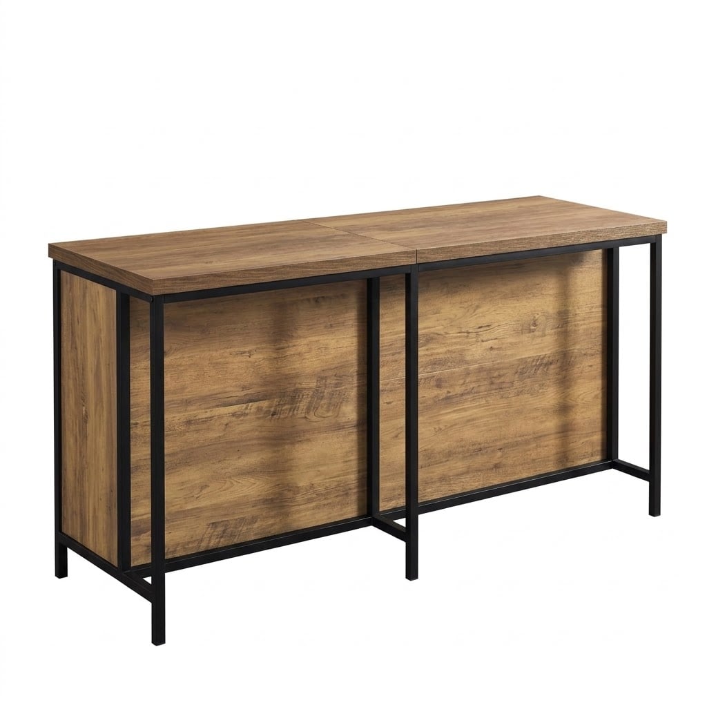 ISLA DE COCINA R&R MUEBLES RISNER MODERNA MARRON RYR MUBLES - 4