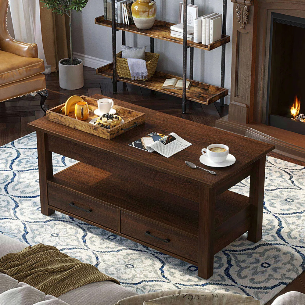 MESA DE CENTRO MODERNO DANNY CARAMELO RYR MUEBLES - 2