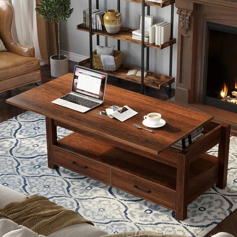 MESA DE CENTRO MODERNO DANNY CARAMELO RYR MUEBLES - 3