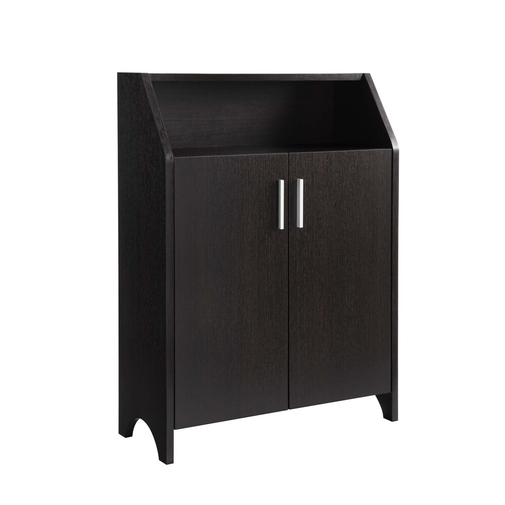 ZAPATERA MODERNA MALIBU WENGUE 2 PUERTAS RYR MUEBLES - 3