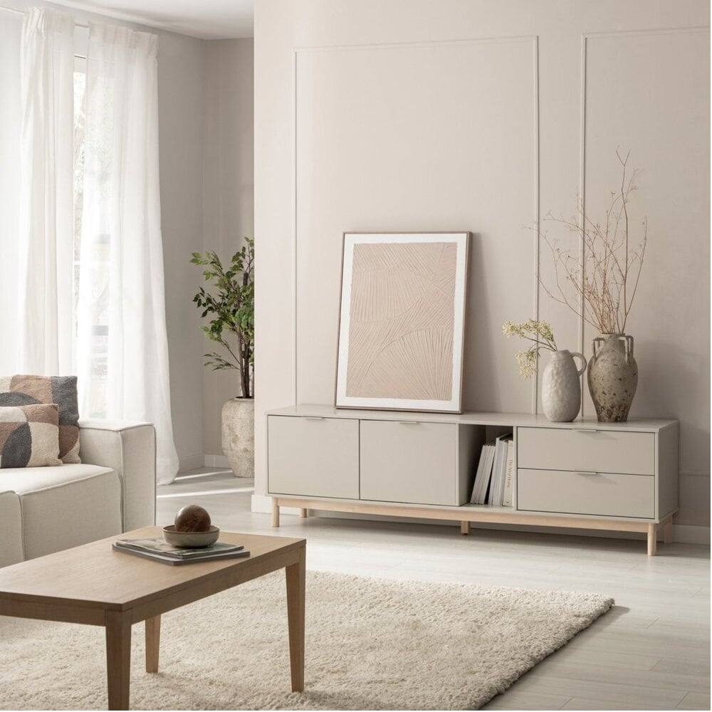 MESA PARA TV MODERNO LUU 180 CM CAPRI RYR MUEBLES - 4