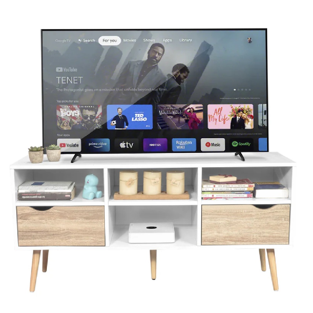 MESA PARA TV MODERNO BRENDA BLANCO/DUNA RYR MUEBLES - 1