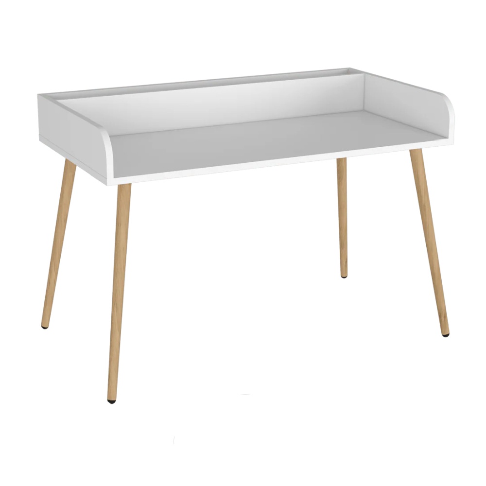 ESCRITORIO VINTAGE MINIMALISTA HARTILL BLANCO RYR MUEBLES - 2