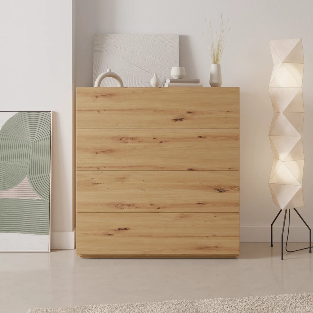 CÓMODA MODERNA SOPHIA 4 CAJONES DUNA RYR MUEBLES - 1