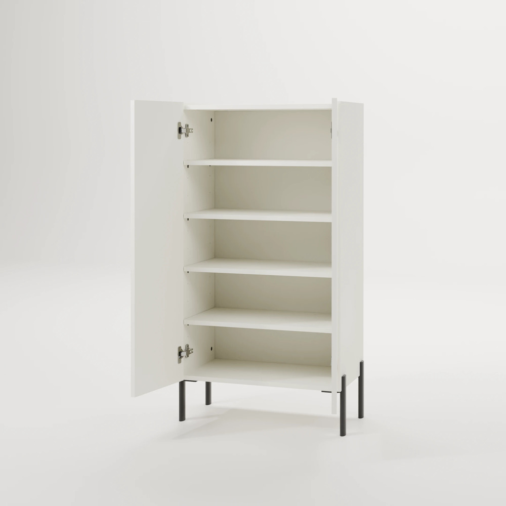 ZAPATERA MODERNA TAYSON 2 PUERTAS BLANCO RYR MUEBLES - 3
