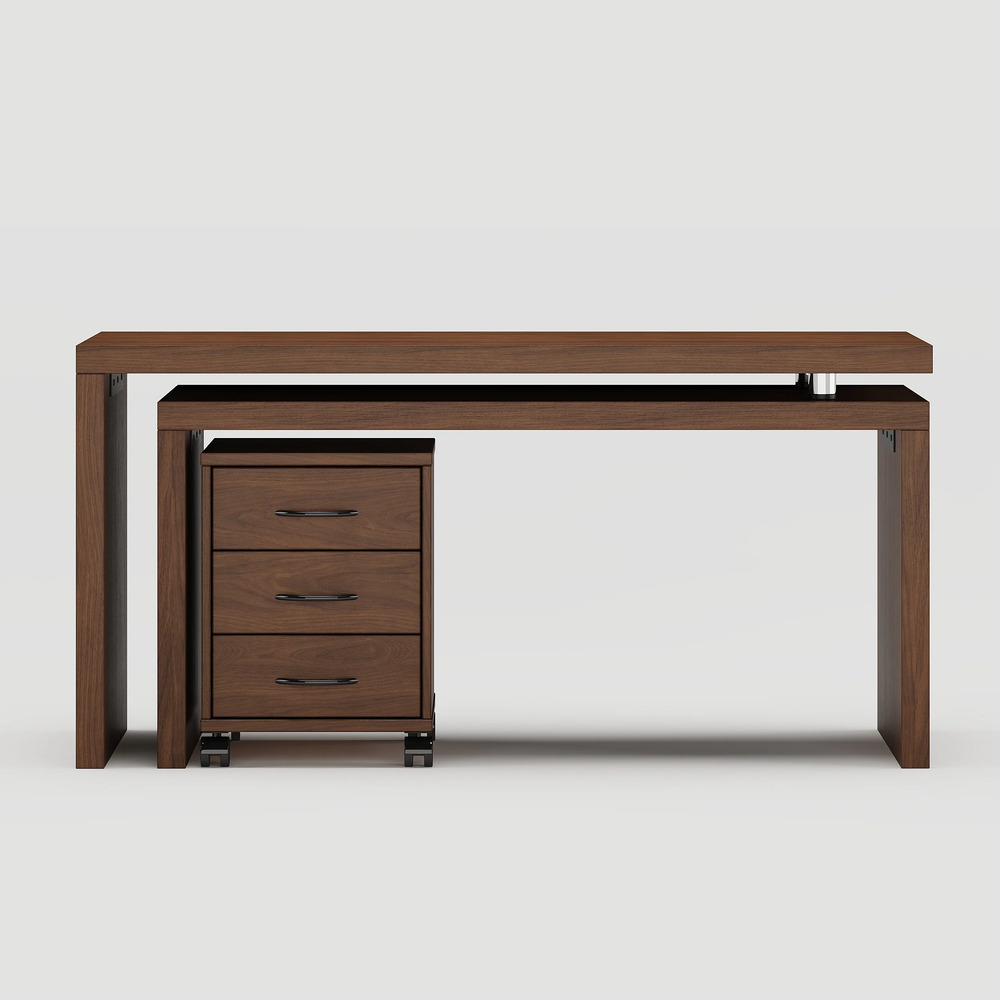 ESCRITORIO MODERNO YAMADAMARU NOGAL RYR MUEBLES - 2
