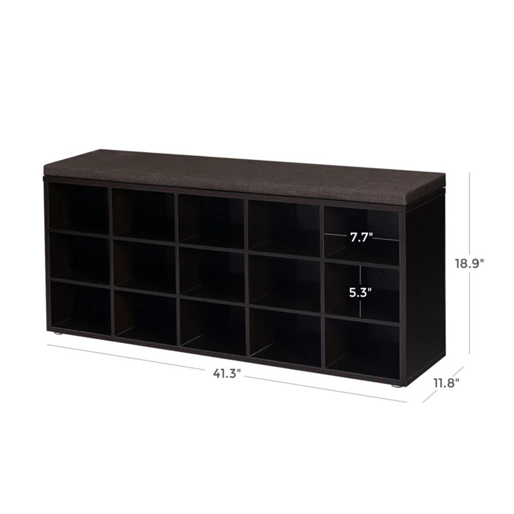ZAPATERA MODERNA LOUISE NEGRO RYR MUEBLES - 2