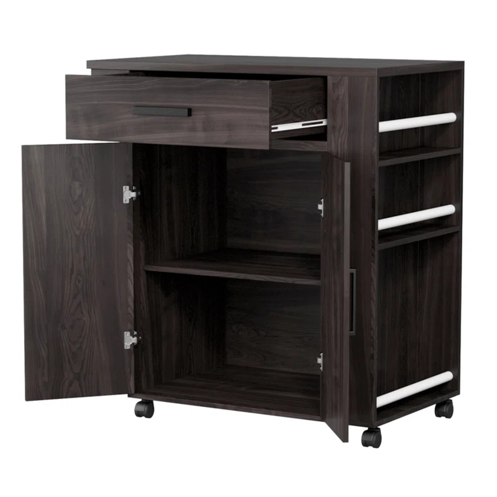 CARRITO DE COCINA BOGI NEGRO RYR MUEBLES - 2