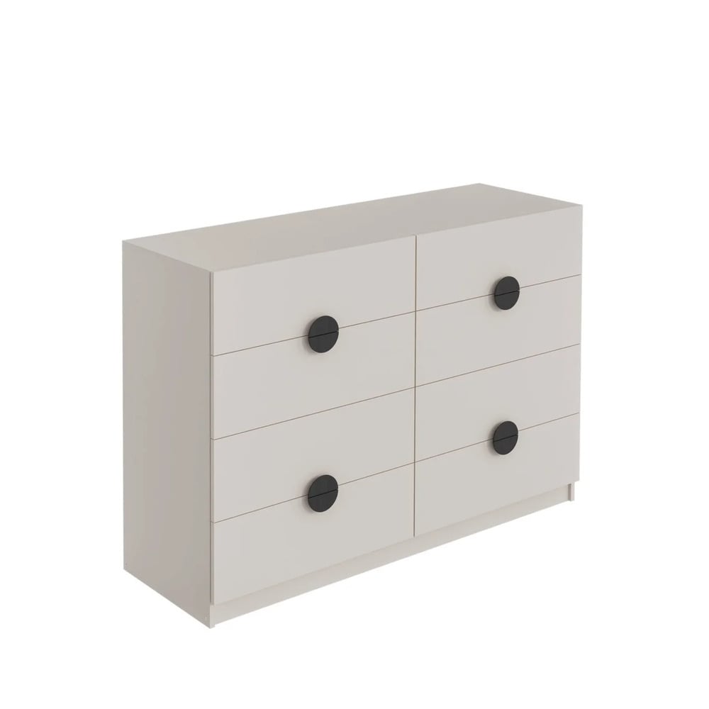 CÓMODA MODERNA ARIAN 8 CAJONES CAPRI RYR MUEBLES - 2