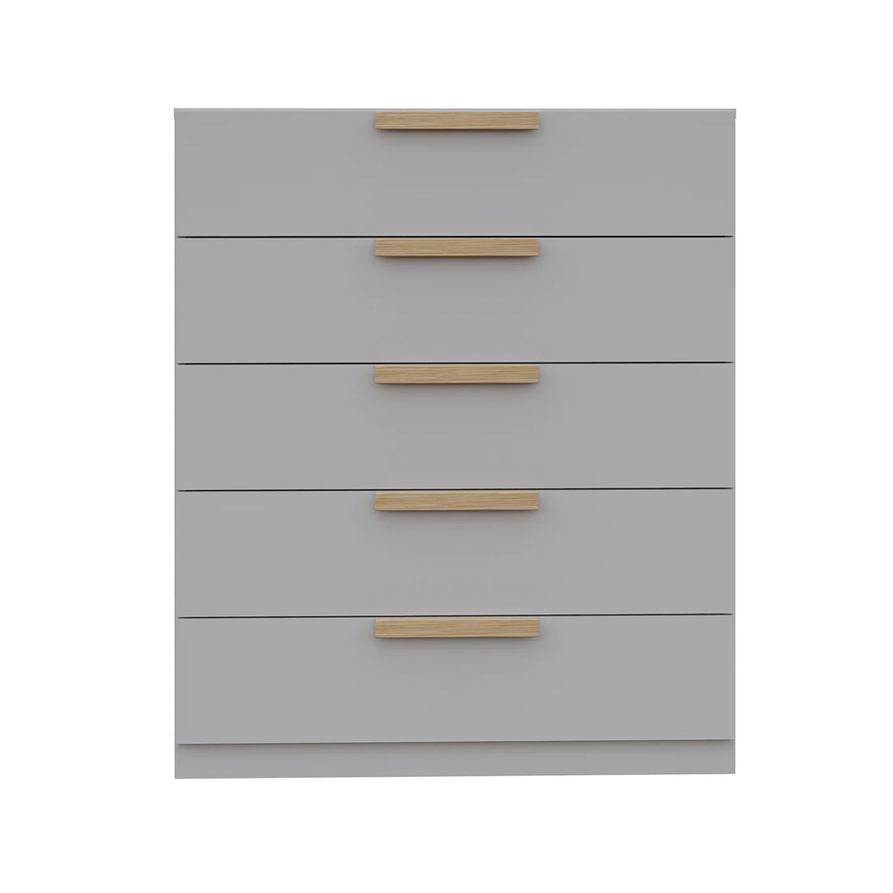 CÓMODA MODERNA LUCÍA 5 CAJONES GRIS RYR MUEBLES - 2