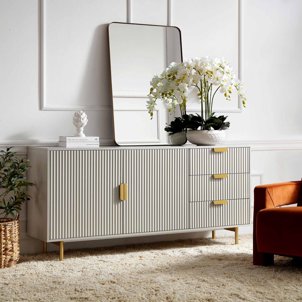 APARADOR MODERNO TOMORO TAUPE RYR MUEBLES - 1