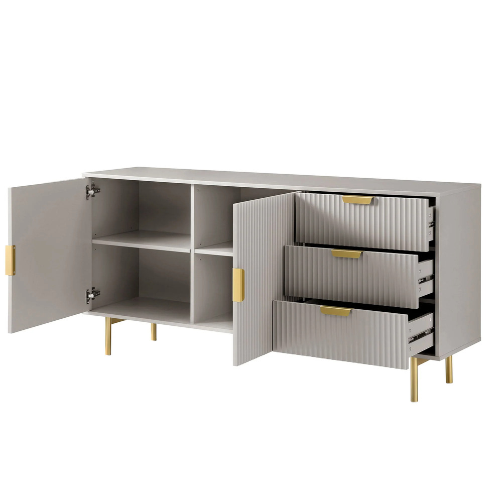 APARADOR MODERNO TOMORO TAUPE RYR MUEBLES - 2