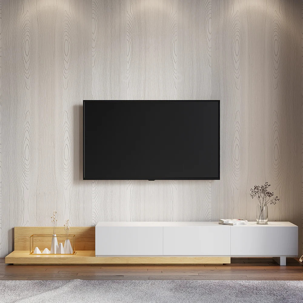 MUEBLE DE TV MODERNO 80' SHINOHA HAYA Y BLANCO RYR MUEBLES - 1