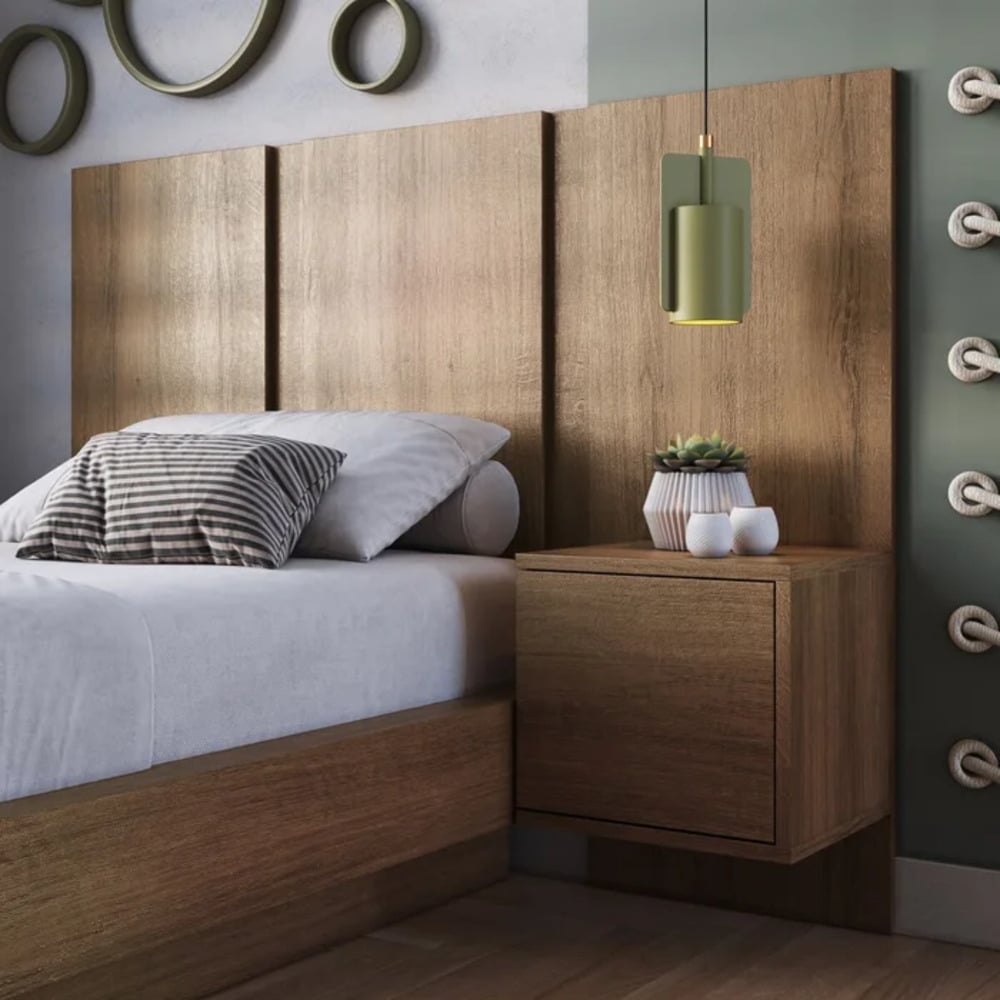 CABECERA 1.5 PLAZAS MODERNA TALI MARRÓN RYR MUEBLES - 1
