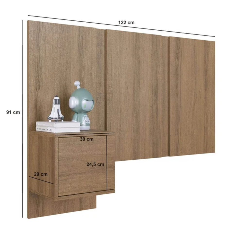 CABECERA 1.5 PLAZAS MODERNA TALI MARRÓN RYR MUEBLES - 4