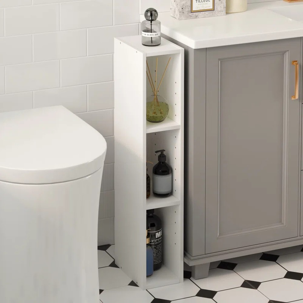 ESTANTE MODERNO KENGO BLANCO 3 ESPACIOS 15 CM RYR MUEBLES - 2