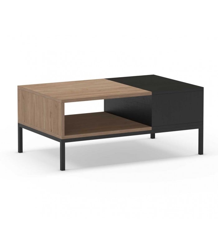 MESA DE CENTRO MODERNO CARLOS NÁCAR Y NEGRO RYR MUEBLES - 4