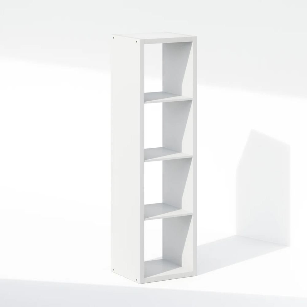 ESTANTE MODERNO 4 ESPACIOS 37 CM KENGO BLANCO RYR MUEBLES - 2