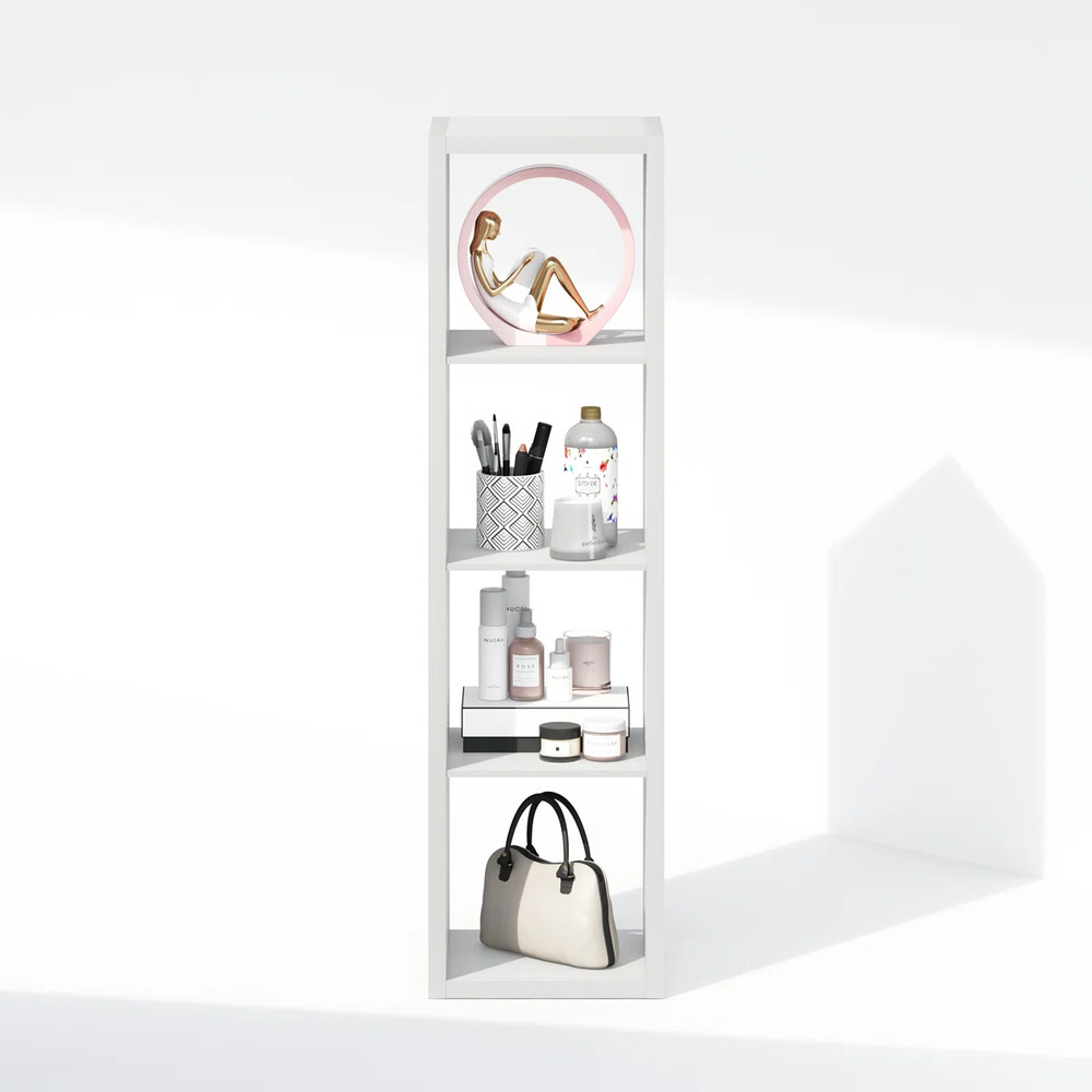 ESTANTE MODERNO 4 ESPACIOS 37 CM KENGO BLANCO RYR MUEBLES - 3