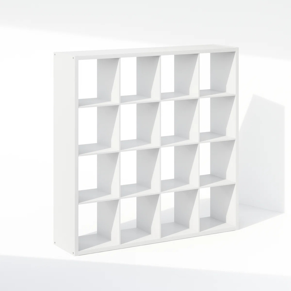 ESTANTE MODERNO 16 ESPACIOS 37 CM KENGO BLANCO RYR MUEBLES - 4