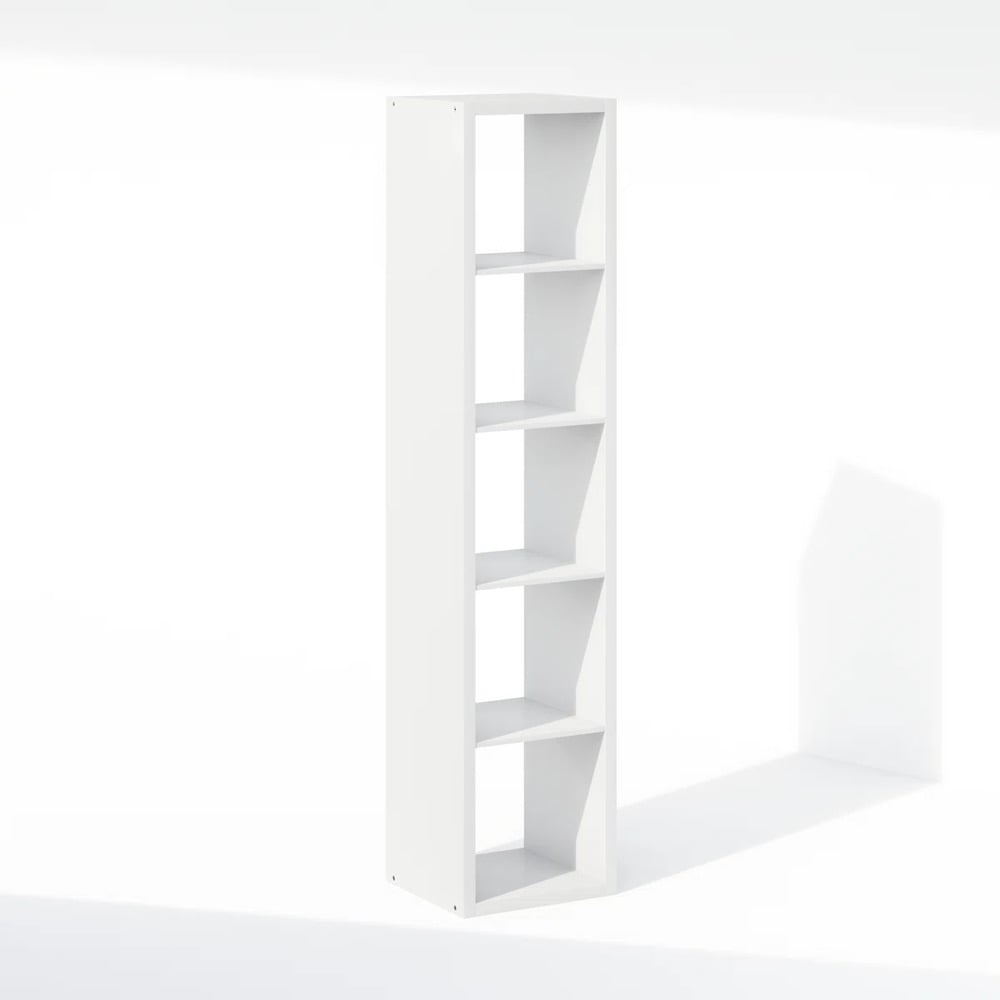 ESTANTE MODERNO 5 ESPACIOS 37 CM KENGO BLANCO RYR MUEBLES - 3