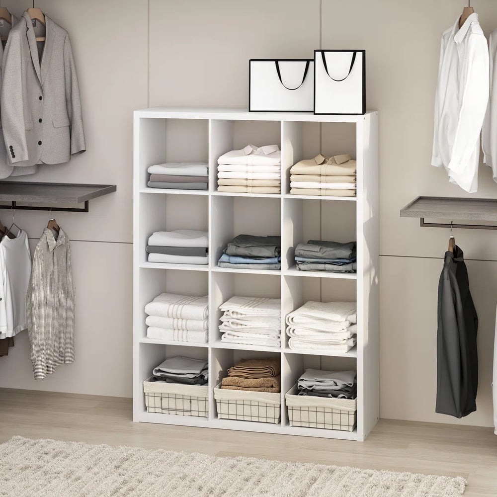 ESTANTE MODERNO 12 ESPACIOS 37 CM KENGO BLANCO RYR MUEBLES - 1
