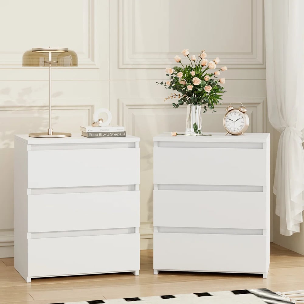 PACK 2 VELADORES MODERNO MATT BLANCO RYR MUEBLES - 1