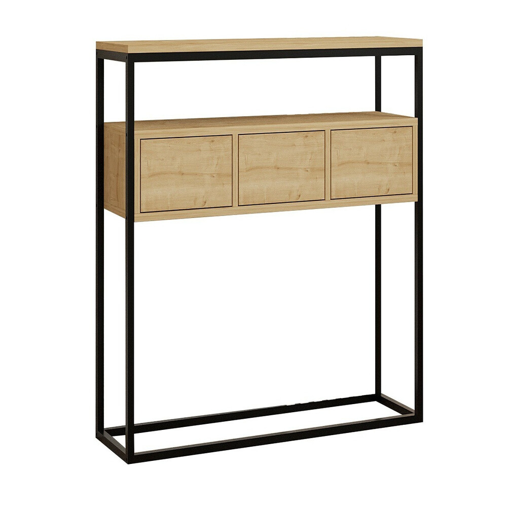 MESA CONSOLA MODERNO GLEEN CENIZA RYR MUEBLES - 1