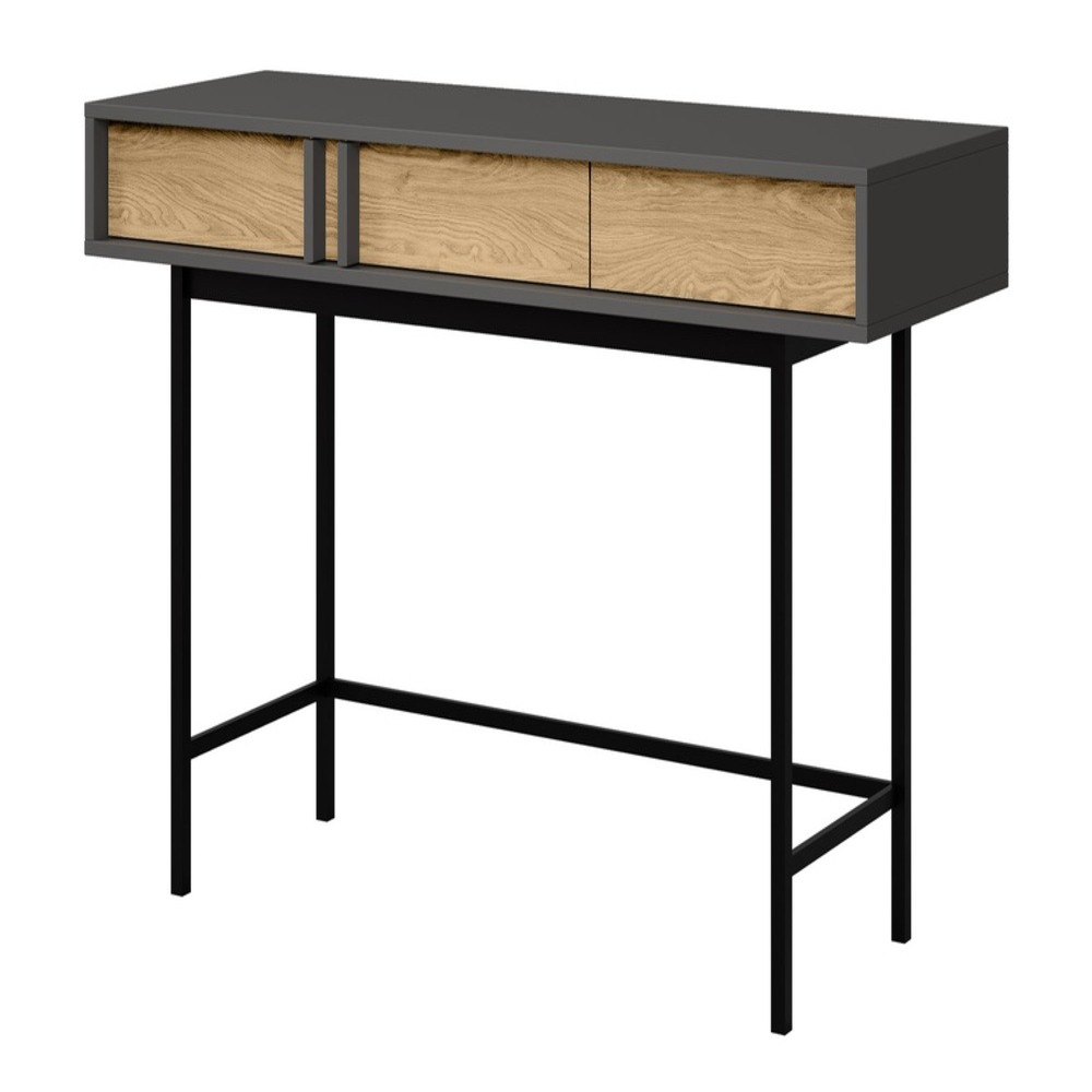 MESA CONSOLA MODERNO ANGIE PANELA Y NEGRO RYR MUEBLES - 1