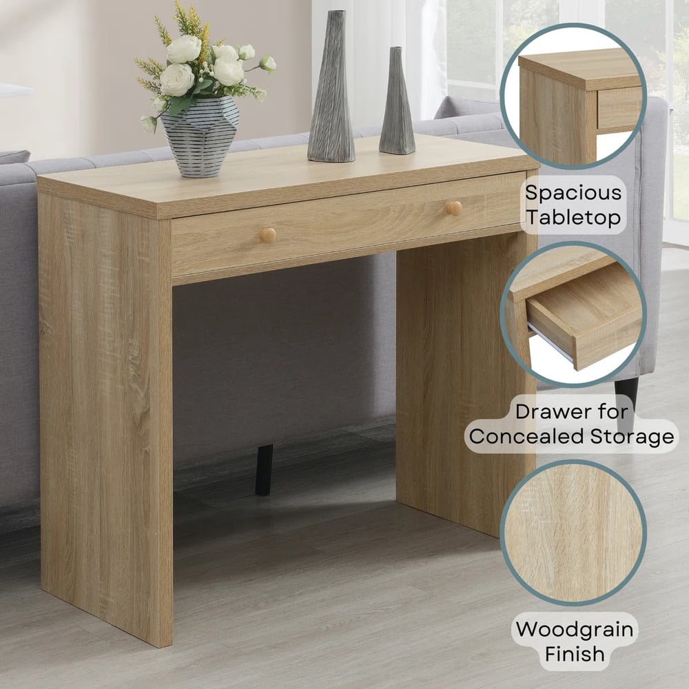 ESCRITORIO MODERNO ELVIRA 1 CAJÓN ROVERE RYR MUEBLES - 3