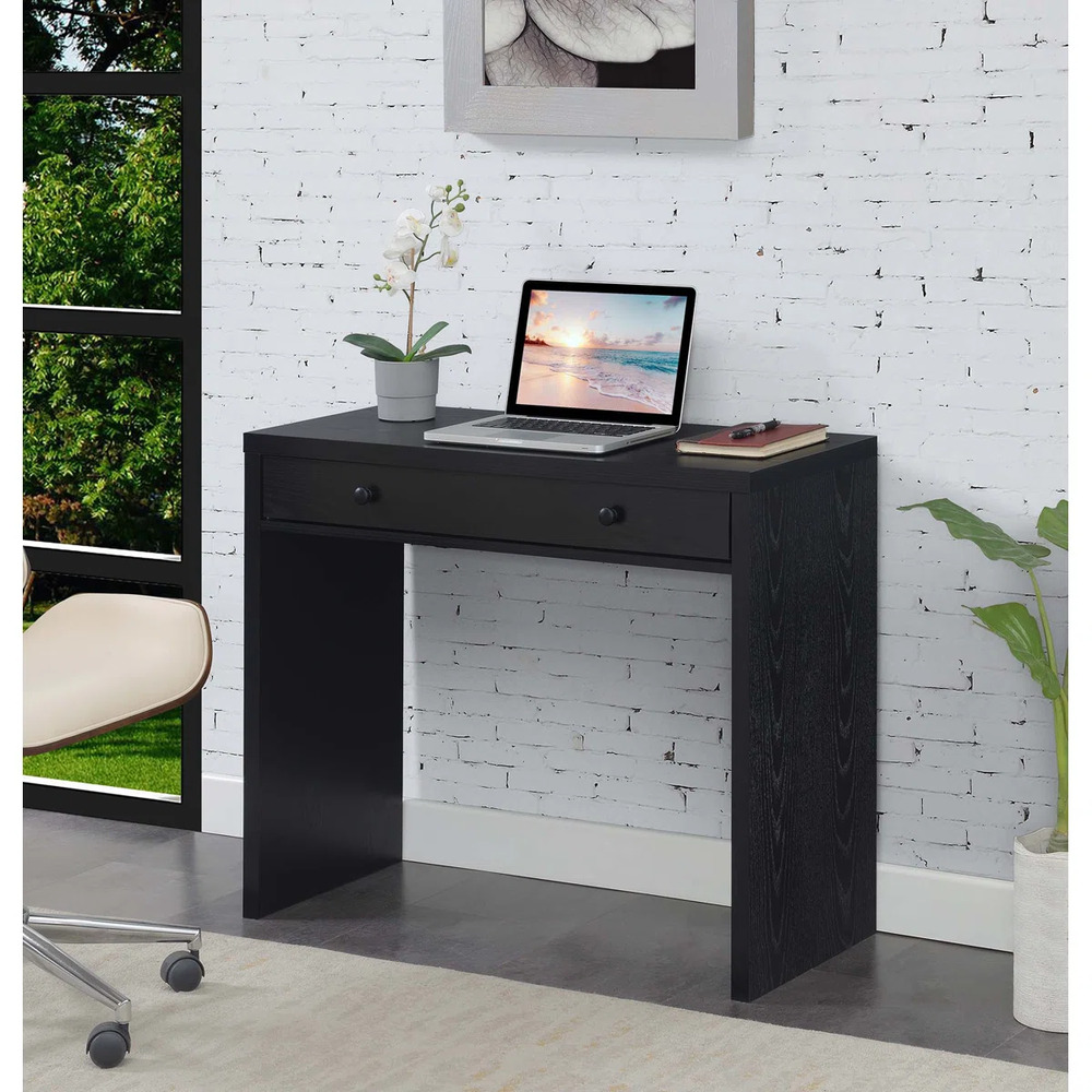 ESCRITORIO MODERNO ELVIRA 1 CAJÓN NEGRO RYR MUEBLES - 1