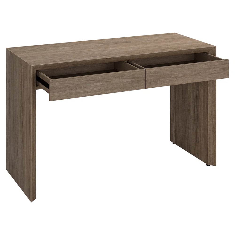 ESCRITORIO MODERNO GABRIELA 2 CAJONES MARRÓN RYR MUEBLES - 3