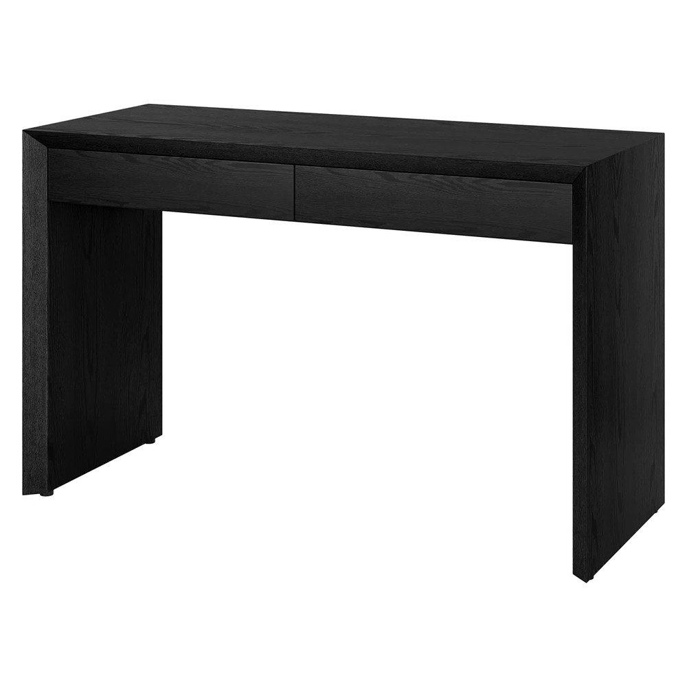 ESCRITORIO MODERNO GABRIELA 2 CAJONES NEGRO RYR MUEBLES - 3