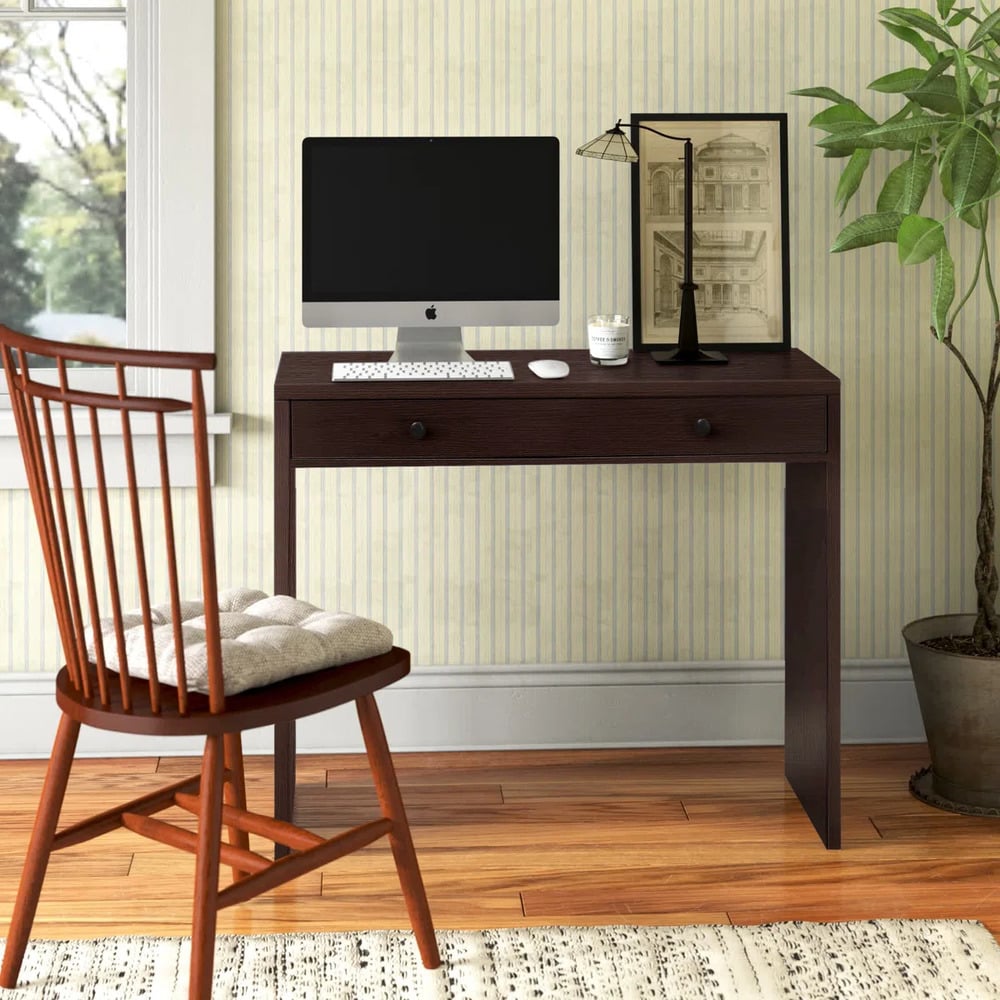ESCRITORIO MODERNO ELVIRA 1 CAJÓN MARRÓN RYR MUEBLES - 1