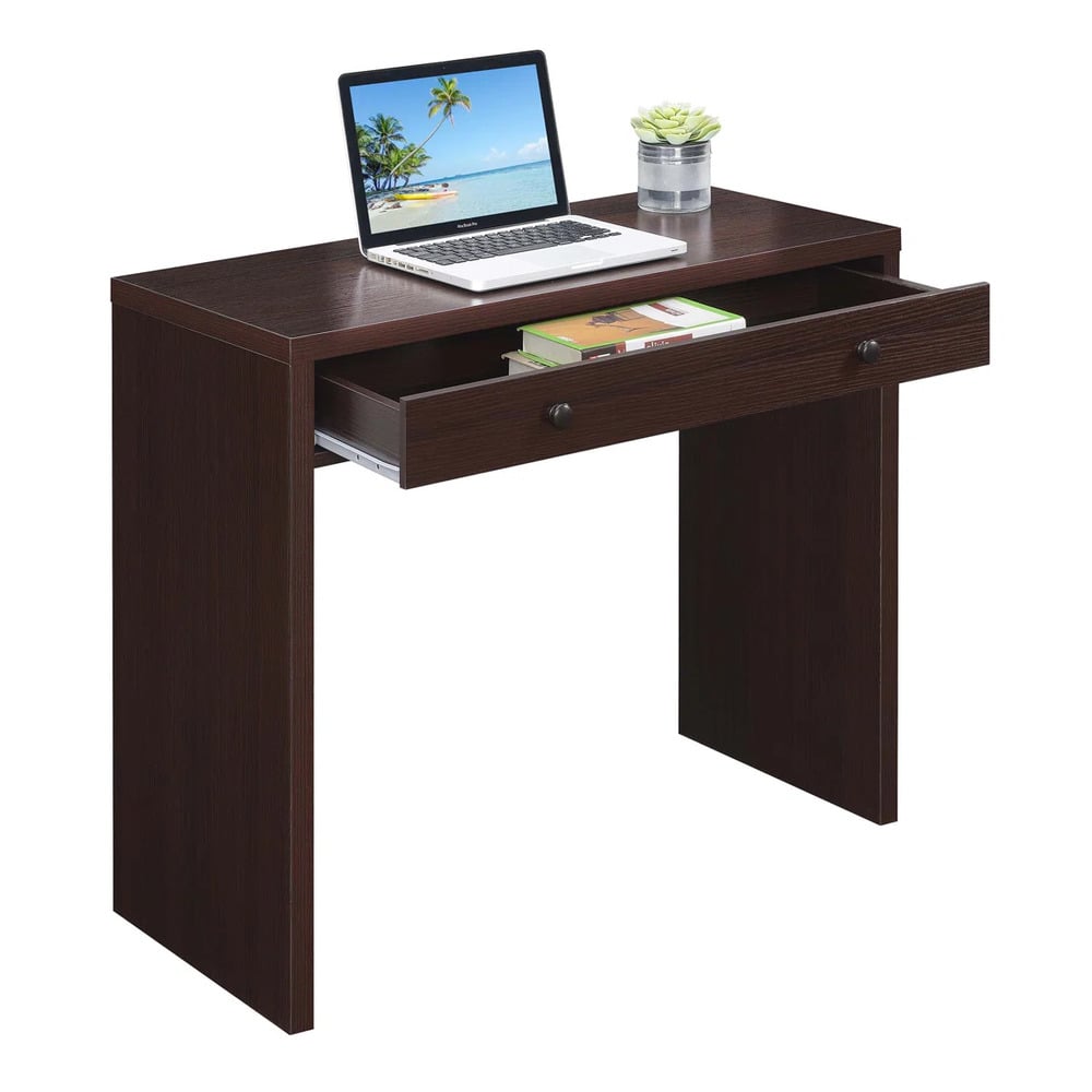 ESCRITORIO MODERNO ELVIRA 1 CAJÓN MARRÓN RYR MUEBLES - 2