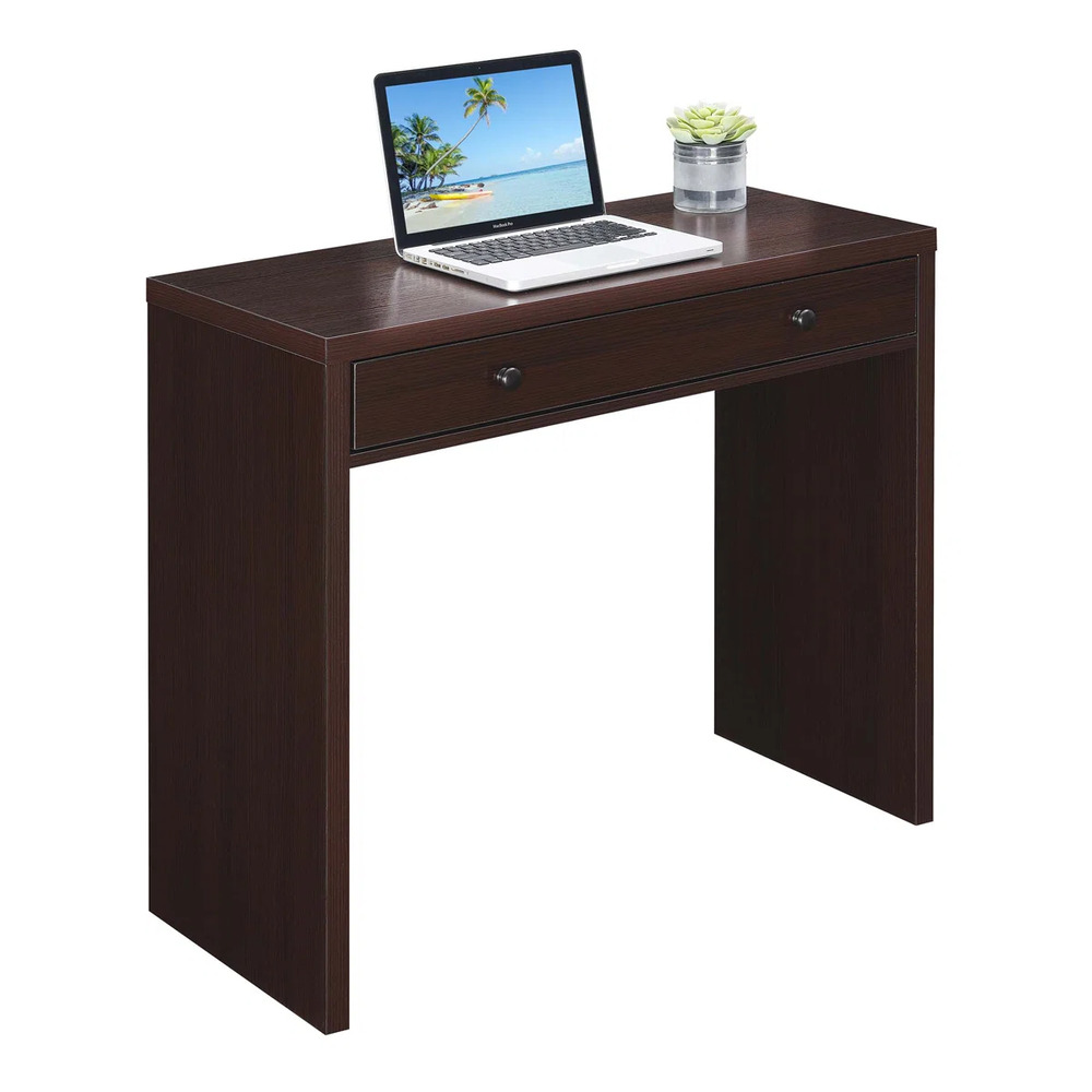ESCRITORIO MODERNO ELVIRA 1 CAJÓN MARRÓN RYR MUEBLES - 3