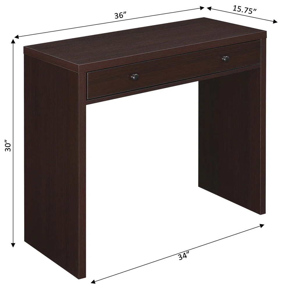 ESCRITORIO MODERNO ELVIRA 1 CAJÓN MARRÓN RYR MUEBLES - 4