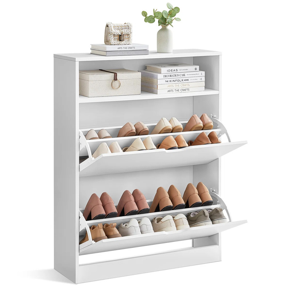 ZAPATERA MODERNA ESTRELLA BLANCO 1 PUERTAS RYR MUEBLES - 4