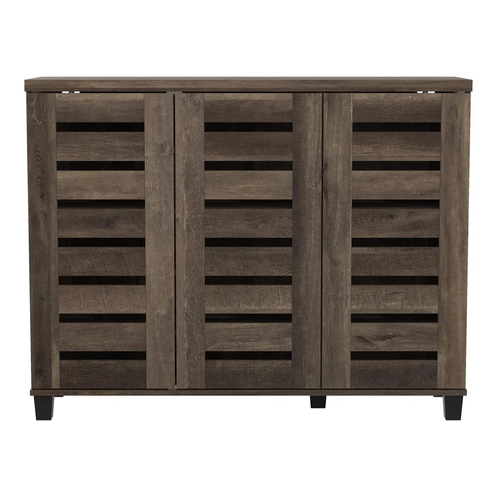 ZAPATERA MODERNA DELIA 3 PUERTAS MARRÓN RYR MUEBLES - 2