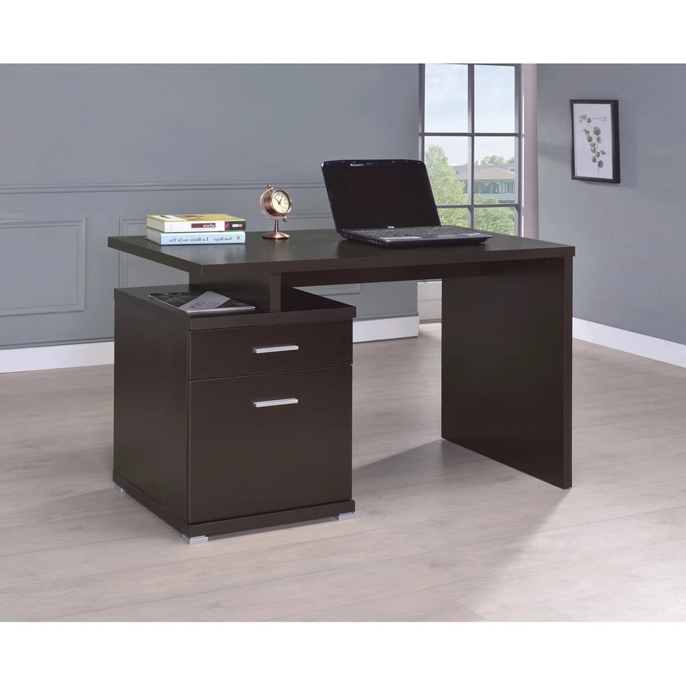 ESCRITORIO MODERNO RAYO CHOCOLATE RYR MUEBLES - 1