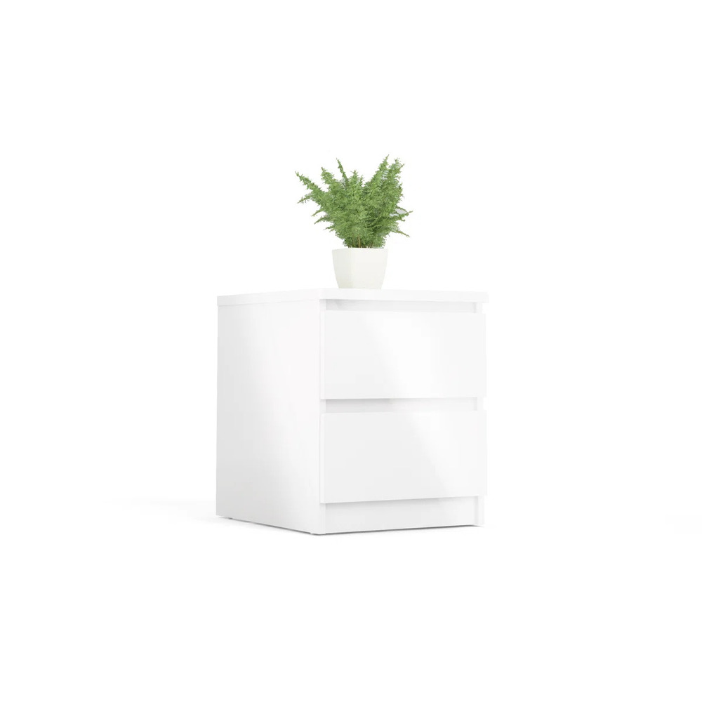 MESA DE NOCHE MODERNO KREE BLANCO RYR MUEBLES - 3