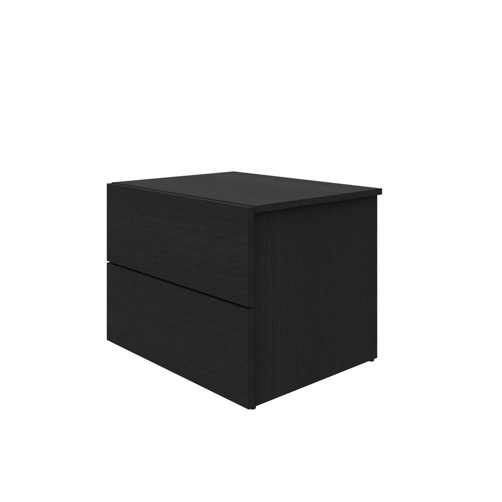 MESA DE NOCHE MODERNO ADAM NEGRO RYR MUEBLES - 1