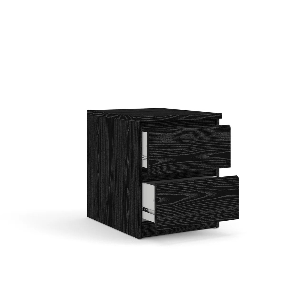 MESA DE NOCHE MODERNO KREE NEGRO RYR MUEBLES - 2