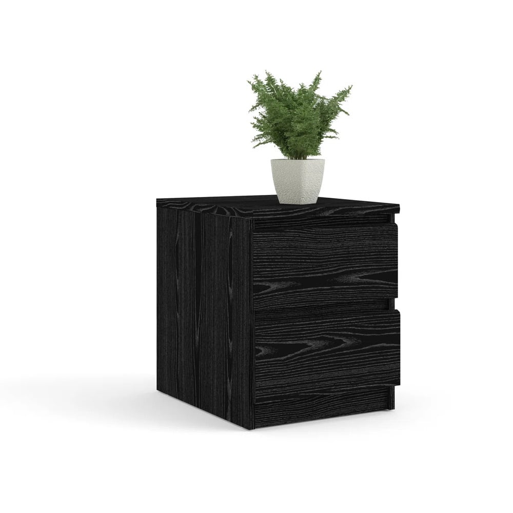 MESA DE NOCHE MODERNO KREE NEGRO RYR MUEBLES - 3