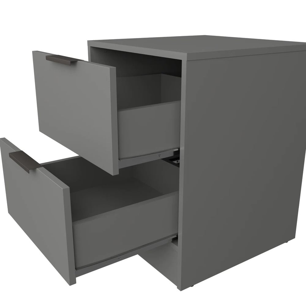 MESA DE NOCHE MODERNO HARRIET PLOMO RYR MUEBLES - 4